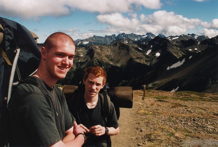 Ready to descend to our camping spot